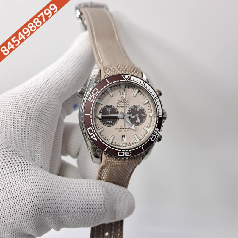 Omega Seamaster Planet Ocean 600M Full Beige Swiss Watch - Image 3