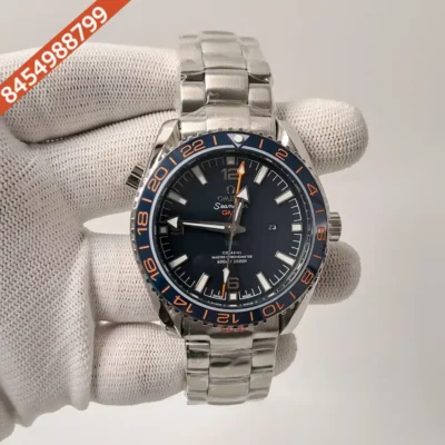 Omega Diver Planet Ocean 600M GMT Steel Black Dial Swiss Automatic Watch