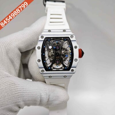 Richard Mille RM 35 01 Rafael Nadel White Rubber Strap Swiss ETA Automatic Watch