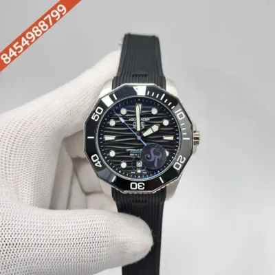 TAG Heuer Aquaracer Calibre 5 Professional 300 Diver Black Dial Black Rubber Strap Swiss Automatic Watch