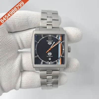Tag Heuer Monaco Gulf Titanium Edition Black Dial Swiss Automatic Watch
