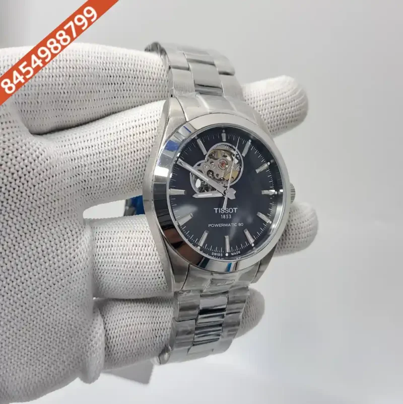 Tissot Gentleman Powermatic 80 Open Heart Black Dial Swiss Automatic Watch - Image 3