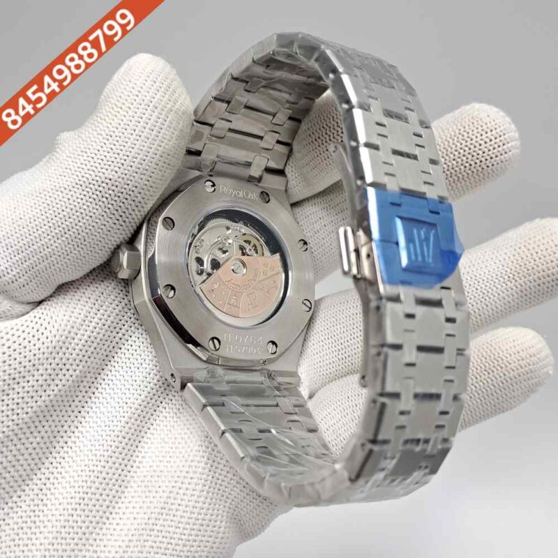 Audemars Piguet Royal Oak Skeleton Dial Full Sliver Swiss Automatic Watch - Image 4