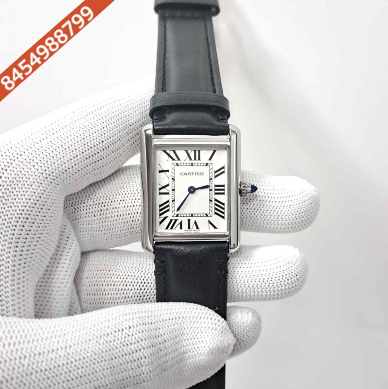 Cartier Tank Must Roman Marker Full Black White Dial Swiss watch