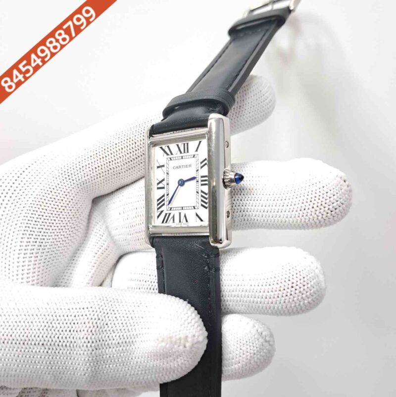 Cartier Tank Must Roman Marker Full Black White Dial Swiss watch - Image 2