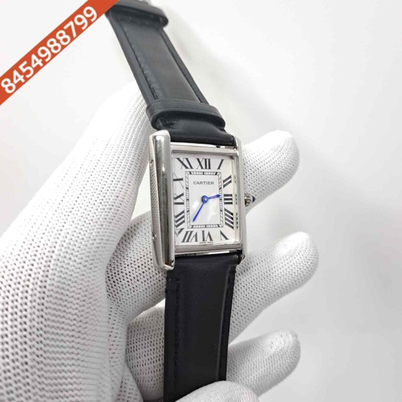 Cartier Tank Must Roman Marker Full Black White Dial Swiss watch - Image 3
