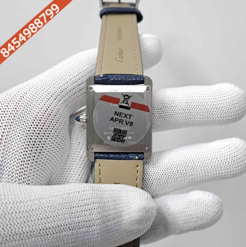 Cartier Tank Must Roman Marker Full Blue White Dial Swiss watch - Image 4