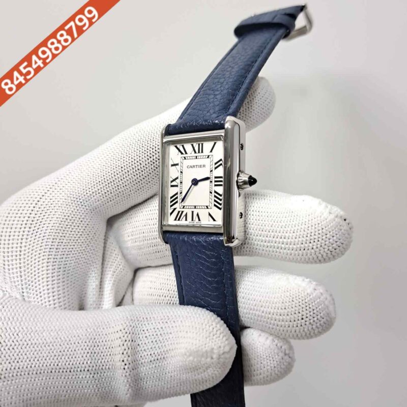 Cartier Tank Must Roman Marker Full Blue White Dial Swiss watch - Image 2