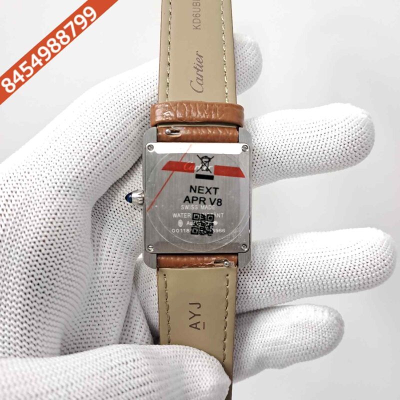 Cartier Tank Must Roman Marker Full Brown White Dial Swiss watch - Image 4