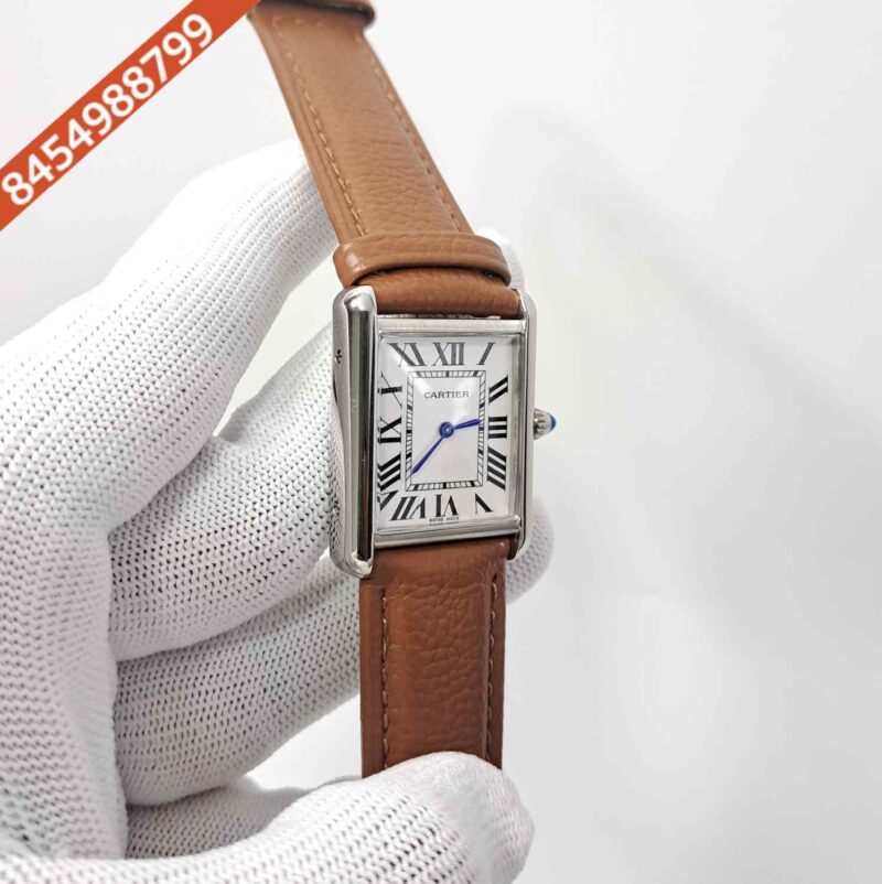 Cartier Tank Must Roman Marker Full Brown White Dial Swiss watch - Image 3