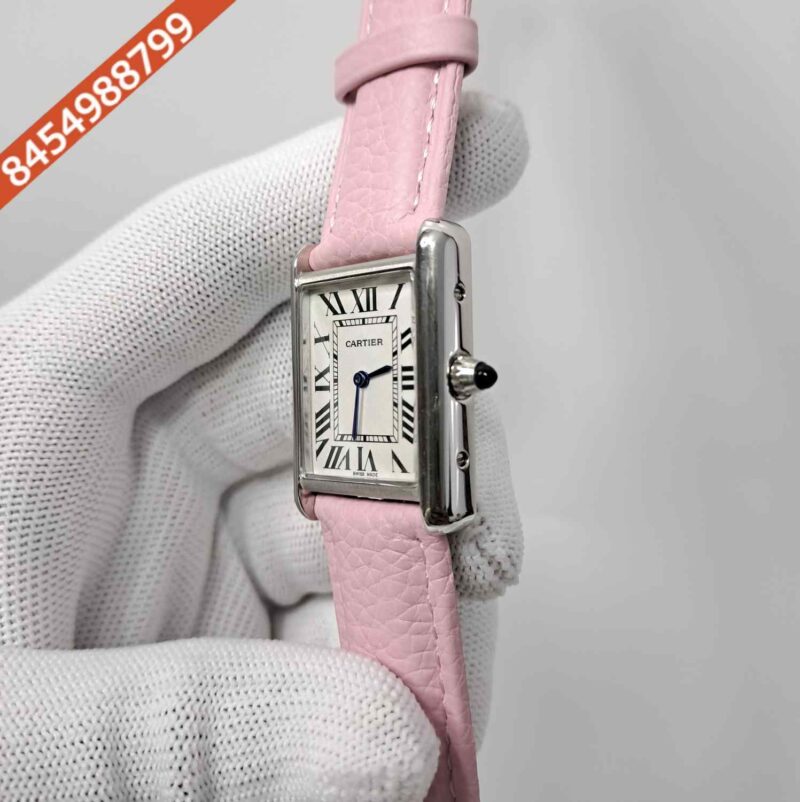 Cartier Tank Must Roman Marker Full Pink White Dial Swiss watch - Image 2