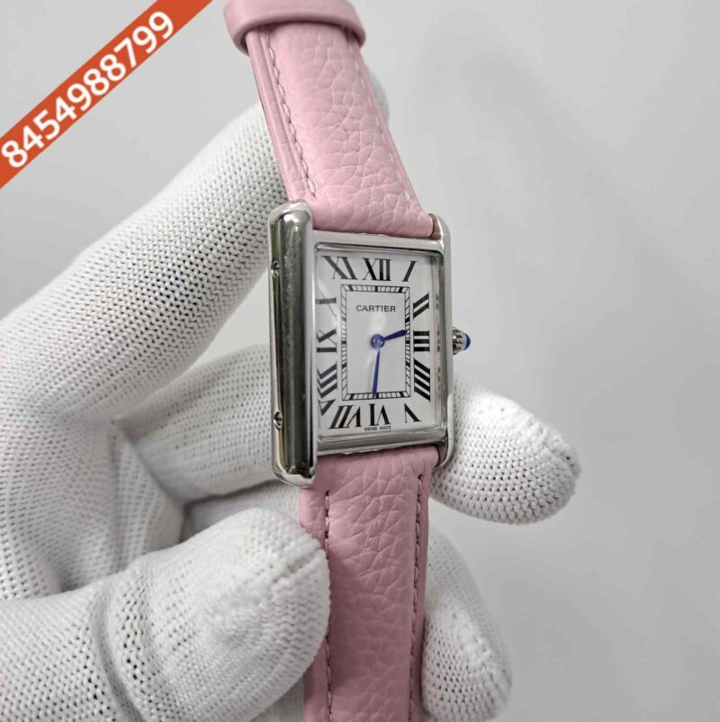 Cartier Tank Must Roman Marker Full Pink White Dial Swiss watch - Image 3