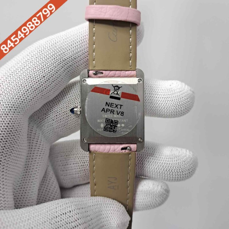 Cartier Tank Must Roman Marker Full Pink White Dial Swiss watch - Image 4