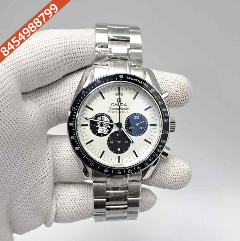 OMEGA Speedmaster Moonwatch 50th Anniversary Series Silver Black Snoopy Award Swiss  Watch