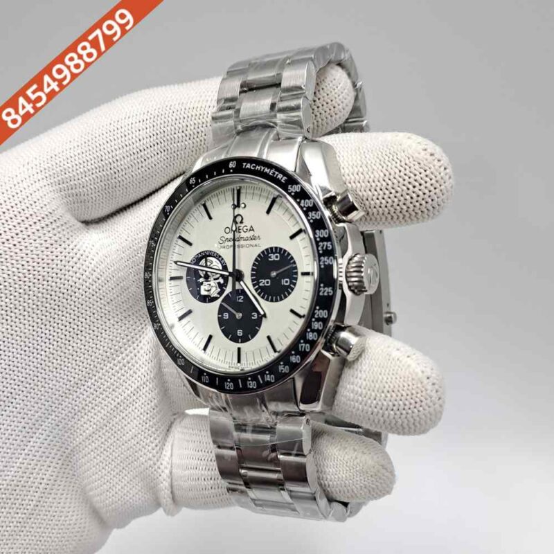 OMEGA Speedmaster Moonwatch 50th Anniversary Series Silver Black Snoopy Award Swiss  Watch - Image 2