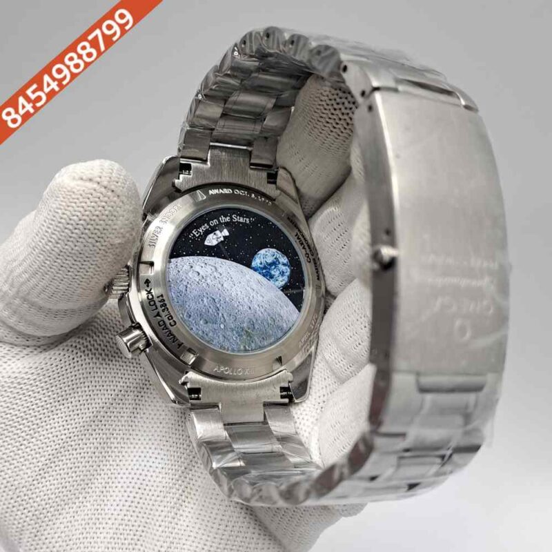 OMEGA Speedmaster Moonwatch 50th Anniversary Series Silver Black Snoopy Award Swiss  Watch - Image 4