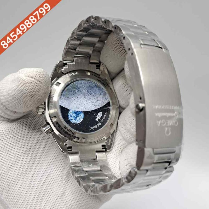 OMEGA Speedmaster Moonwatch 50th Anniversary Series Silver Blue Snoopy Award Swiss Watch - Image 4
