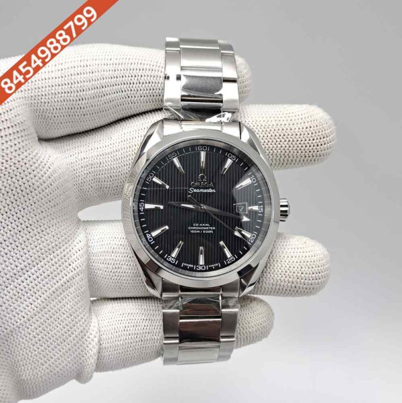 Omega Seamaster Aqua Terra Steel Black Dial Swiss Automatic Watch