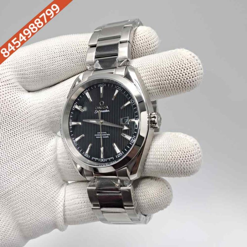Omega Seamaster Aqua Terra Steel Black Dial Swiss Automatic Watch - Image 2