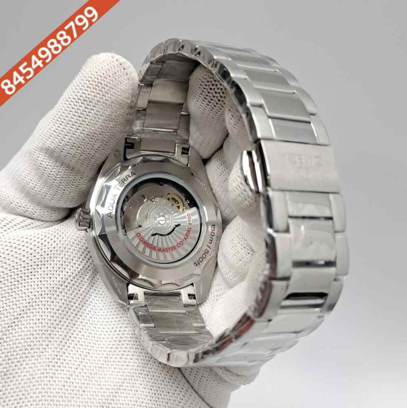 Omega Seamaster Aqua Terra Steel Blue Dial Swiss Automatic Watch - Image 4