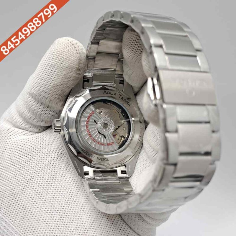 Omega Seamaster Aqua Terra Steel Blue Dial Swiss Automatic Watch - Image 4