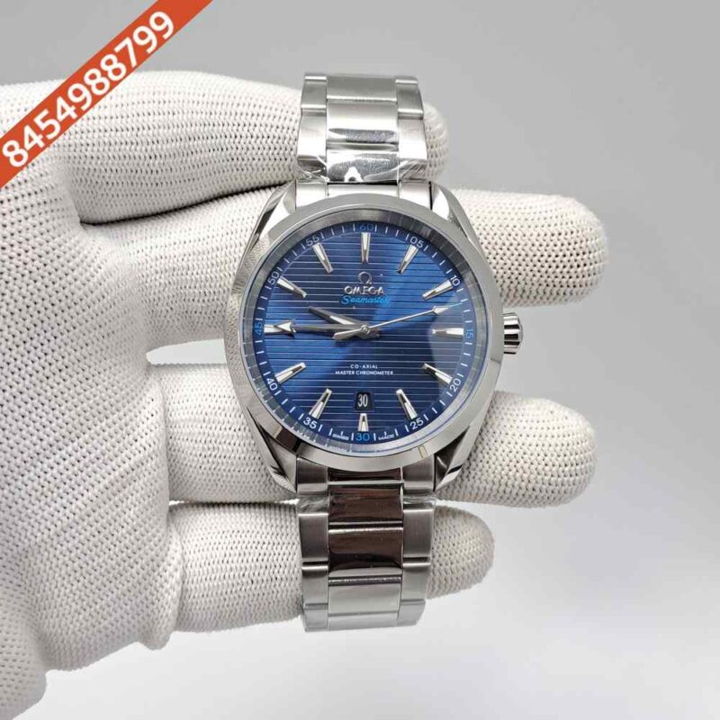 Omega Seamaster Aqua Terra Steel Blue Dial Swiss Automatic Watch