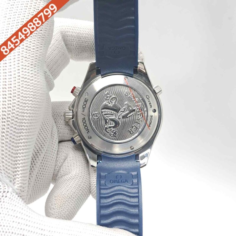 Omega Seamaster Planet Ocean 600M Full Blue Dial Swiss Watch - Image 4