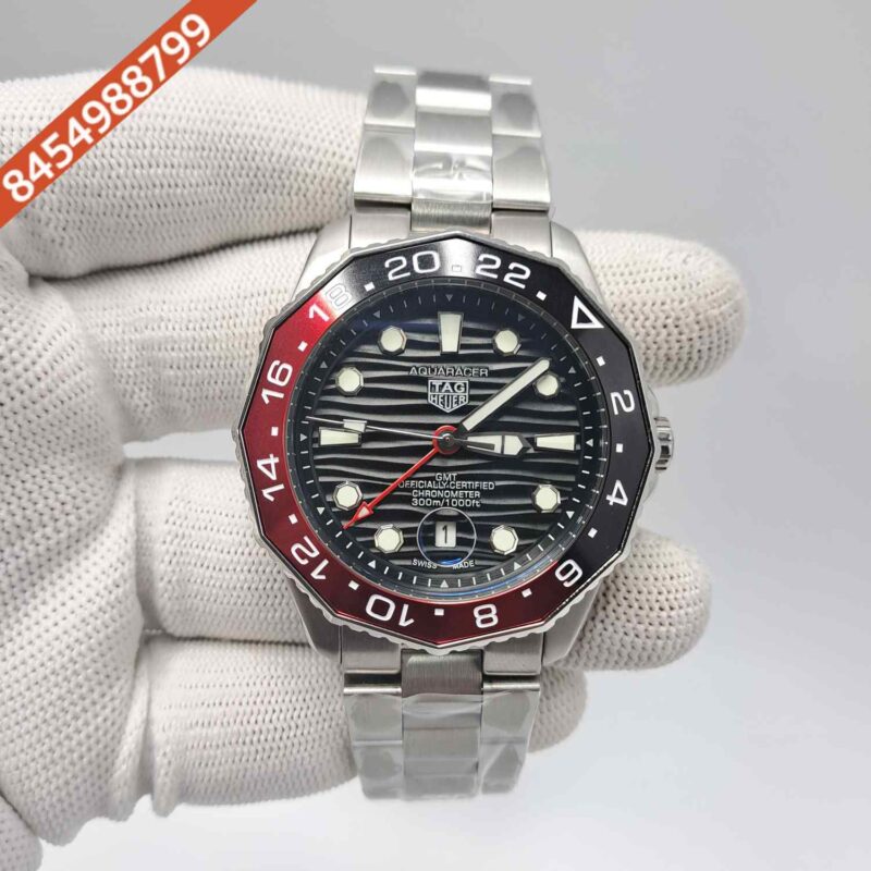 Tag Heuer Aqua Racer Professional 300 GMT Black Dial Swiss Automatic Watch