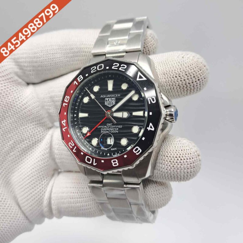 Tag Heuer Aqua Racer Professional 300 GMT Black Dial Swiss Automatic Watch - Image 2