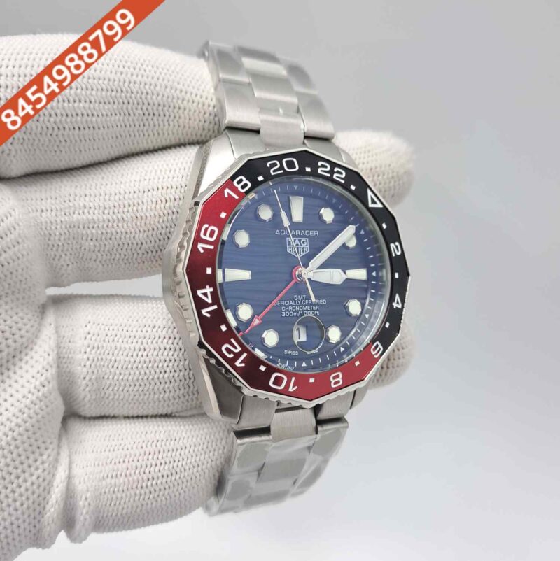 Tag Heuer Aqua Racer Professional 300 GMT Black Dial Swiss Automatic Watch - Image 3
