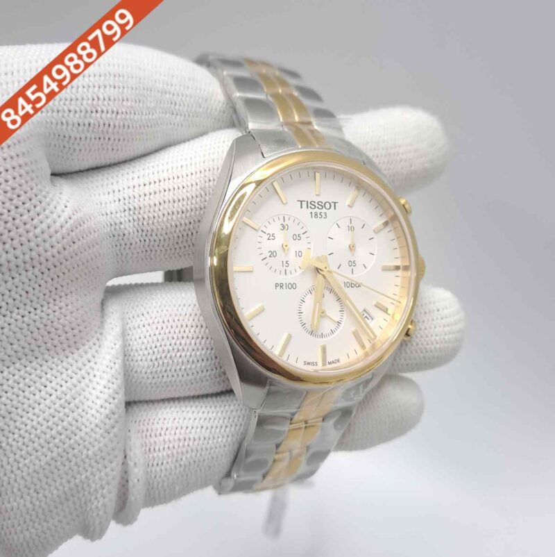 Tissot Chrono XL Classic T116.617 Dual Tone White Dial Store Quality Swiss Watch - Image 3