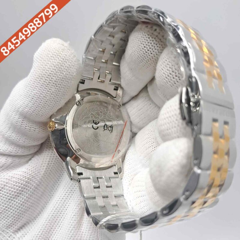 Versace V Urban Dual Tone Golden Dial Store Quality Swiss Watch - Image 4