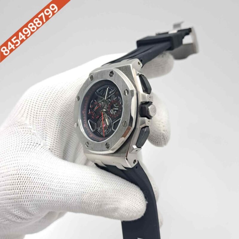 Audemars Piguet Royal Oak Offshore Michael Schumache Grey Black Dial Black Rubber strap Swiss Automatic Watch - Image 2