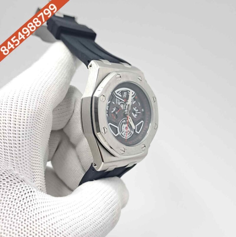 Audemars Piguet Royal Oak Offshore Michael Schumache Grey Black Dial Black Rubber strap Swiss Automatic Watch - Image 3