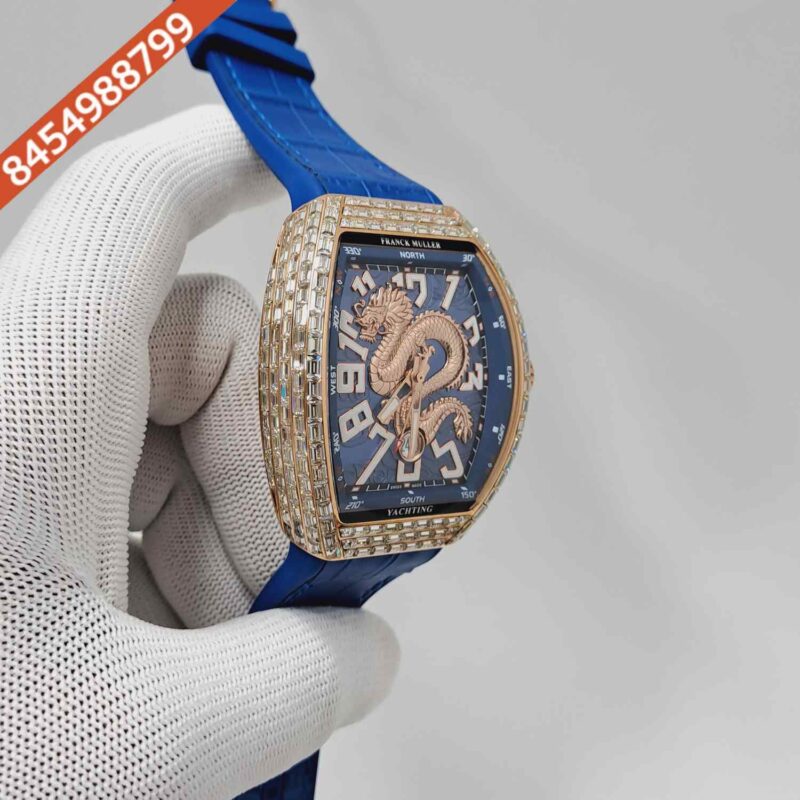 Frank Muller Yachting V45 Dragon King Blue Limited Edition Swiss Automatic Watch - Image 3