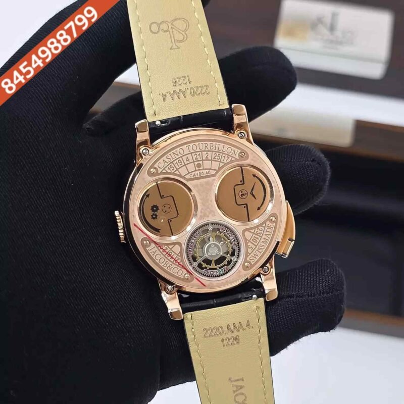 Jacob & Co Casino Tourbillon Rose Gold Swiss Automatic Watch - Image 2