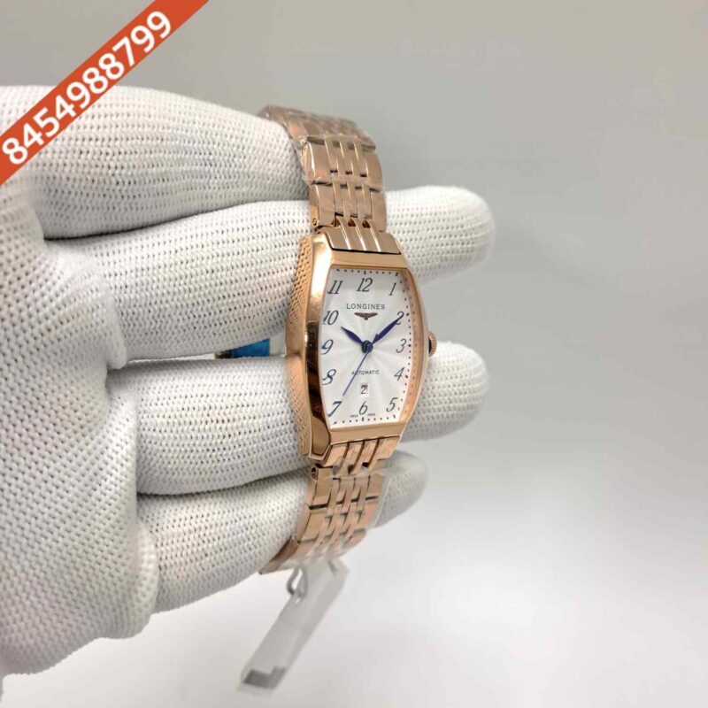 LONGINES EVIDENZA Full Rose Gold Steel White Dial Swiss Watch - Image 3