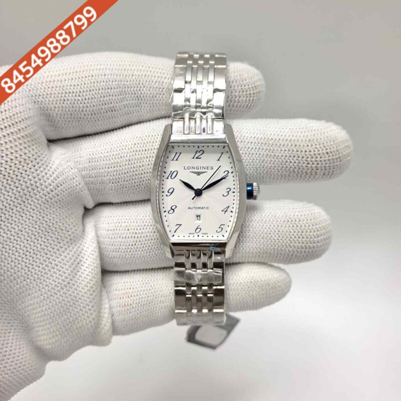 LONGINES EVIDENZA Steel White Number Dial Swiss Watch