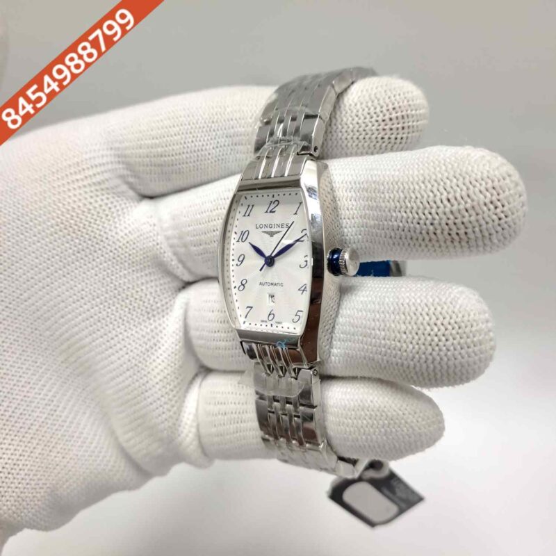 LONGINES EVIDENZA Steel White Number Dial Swiss Watch - Image 2