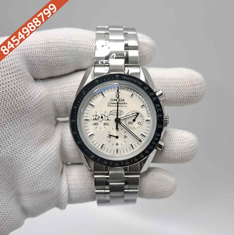 Omega Speedmaster Moonwatch Professional Failure is not an Option Silver White Dial White Chronograph Swiss Watch
