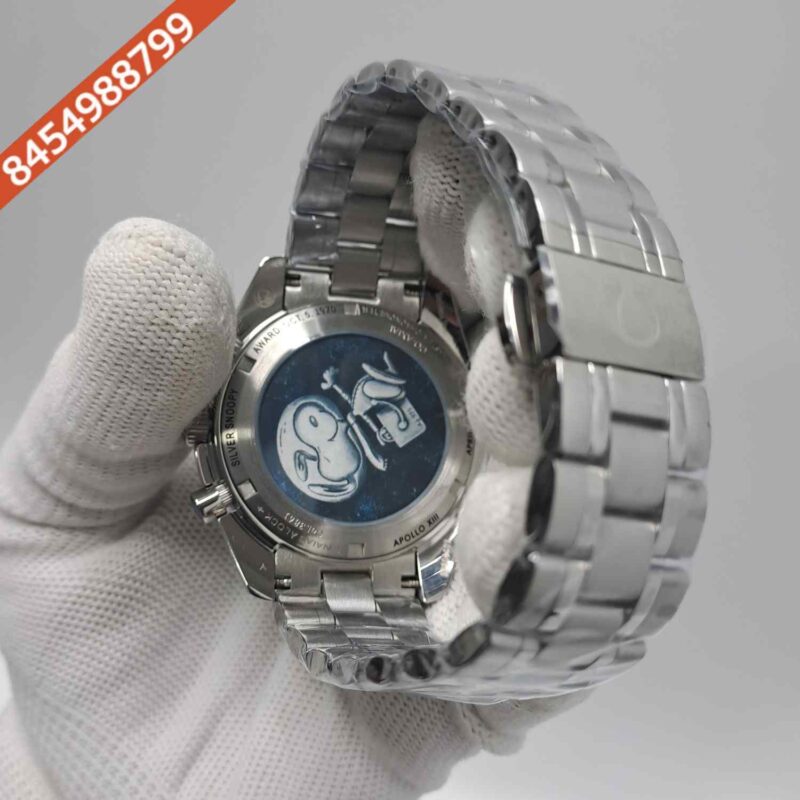 Omega Speedmaster Moonwatch Professional Failure is not an Option Silver White Dial White Chronograph Swiss Watch - Image 4