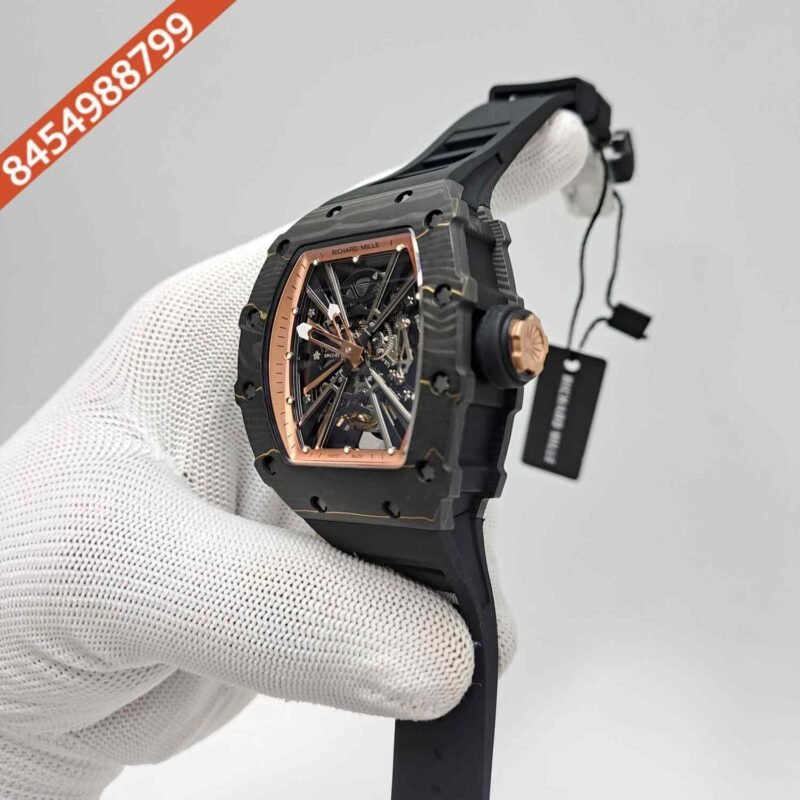 Richard Mille RM 12-01 Tourbillon Full Black Edition Swiss ETA Automatic Watch - Image 2