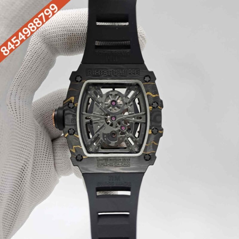 Richard Mille RM 12-01 Tourbillon Full Black Edition Swiss ETA Automatic Watch - Image 4