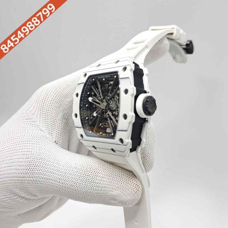 Richard Mille RM 12-01 Tourbillon Full White Swiss Automatic ETA Watch - Image 2