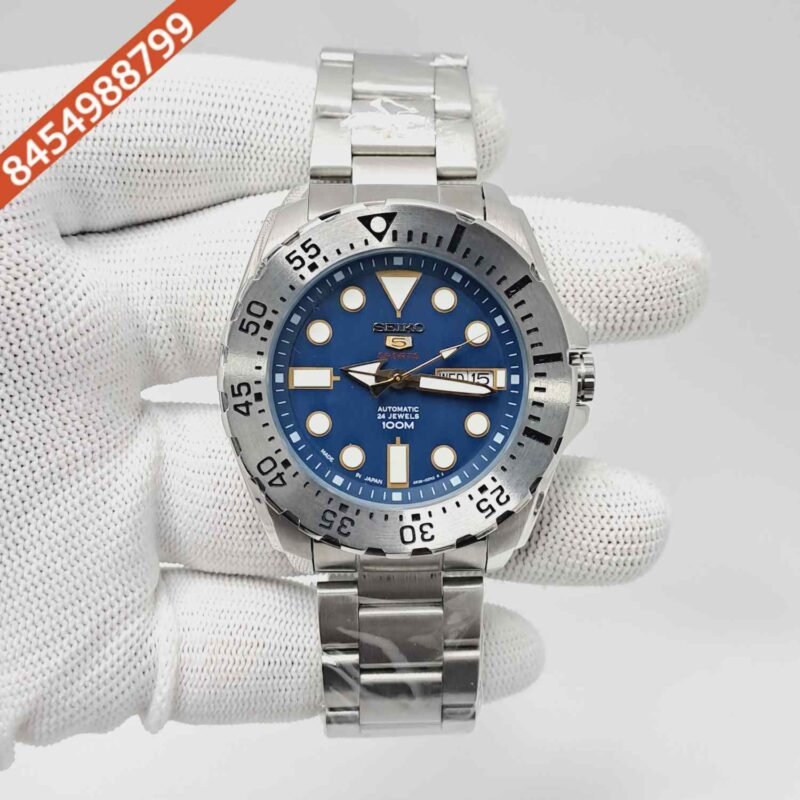 Seiko 5 Sports Steel Blue Dial Swiss Automatic Watch