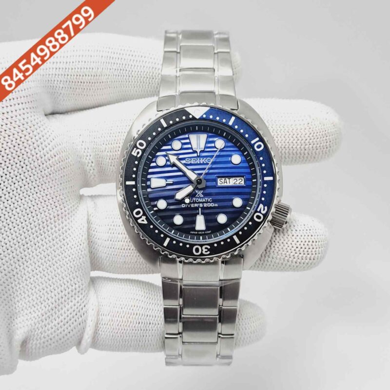 Seiko Prospex Diver’s Blue Dial Stainless Steel Swiss Automatic Watch