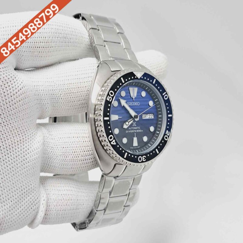 Seiko Prospex Diver’s Blue Dial Stainless Steel Swiss Automatic Watch - Image 2
