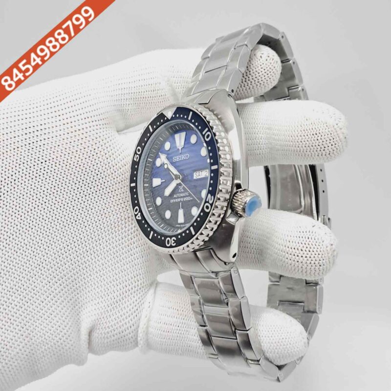 Seiko Prospex Diver’s Blue Dial Stainless Steel Swiss Automatic Watch - Image 3