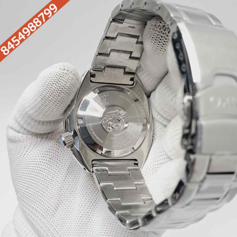 Seiko Prospex Diver’s Orange Dial Stainless Steel Swiss Automatic Watch - Image 4