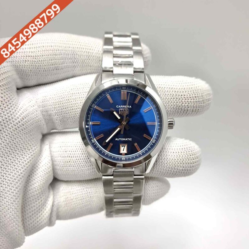 TAG Heuer Carrera Date-Steel Blue Dial Swiss Watch